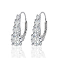 Mossanite Step-Set Design  Affordable Luxury  Versatile  925 Sterling Silver Earrings