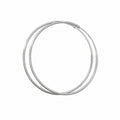 925 Sterling Silver Minimalist Large Hoop Stylish Geometric Earrings