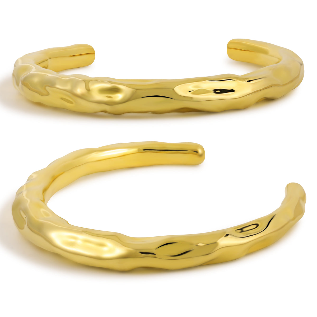 Holiday Irregular 999 Sterling Silver Golden Torque Choker Electroforming