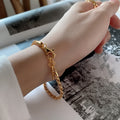 Classic Vintage Twisted Chain 925 Sterling Silver Bracelet