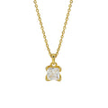 Simple Radiant CZ New 925 Sterling Silver Necklace