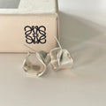 Minimalist Geometric Design 925 Sterling Silver and 18K Gold Plated Hoop Earrings for Women Modern Style Elegant Fashion Jewelry Gift