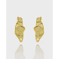 Geometry Irregular Pods 925 Sterling Silver Stud Earrings