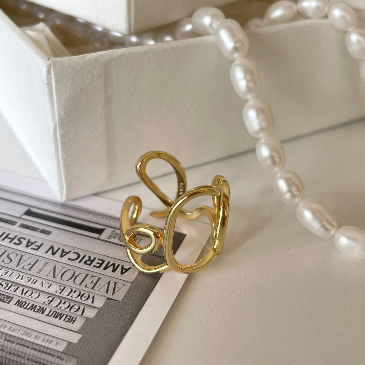 Elegant Heart Infinity Symbol Design 925 Sterling Silver Adjustable Ring