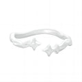 Twinkling Star Pattern S925 Sterling Silver Adjustable Ring Elegant Ins Style Open Ring