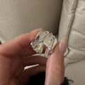 Party Irregular Foldings 925 Sterling Silver Adjustable Ring