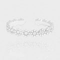 Girl Beautiful Flowers 925 Sterling Silver Adjustable Ring