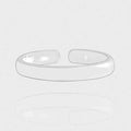 Hot Simple Circular Smooth Surface 925 Sterling Silver Adjustable Ring