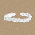 Lady Irregular Twisted 925 Sterling Silver Adjustable Ring