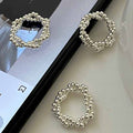 Fashion Irregular Twisted Beads 925 Sterling Silver Adjustable Ring