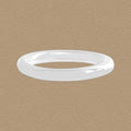 Minimalism Smooth Surface Simple 925 Sterling Silver Stacker Ring