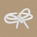 Girl Simple Geometric Lines Hollow Bow-knot 925 Sterling Silver Adjustable Ring