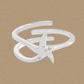 Girl Fashion Starfish 925 Sterling Silver Adjustable Ring