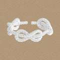 Classic Twsited Bow-knot 925 Sterling Silver Adjustable Ring