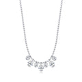 Water Drop Cubic Zirconia Elegant Fashion Necklace with 925 Sterling Silver Chain for Women, Simple Style Jewelry Gift RHN1831 Winter 2024