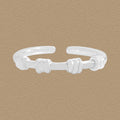 Office Causal Knot 925 Sterling Silver Adjustable Ring