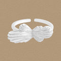 Girl Fashion Irregular Flying Butterfly 925 Sterling Silver Adjustable Ring