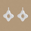 Cute Mini Hollow Starburst 925 Sterling Silver Stud Earrings