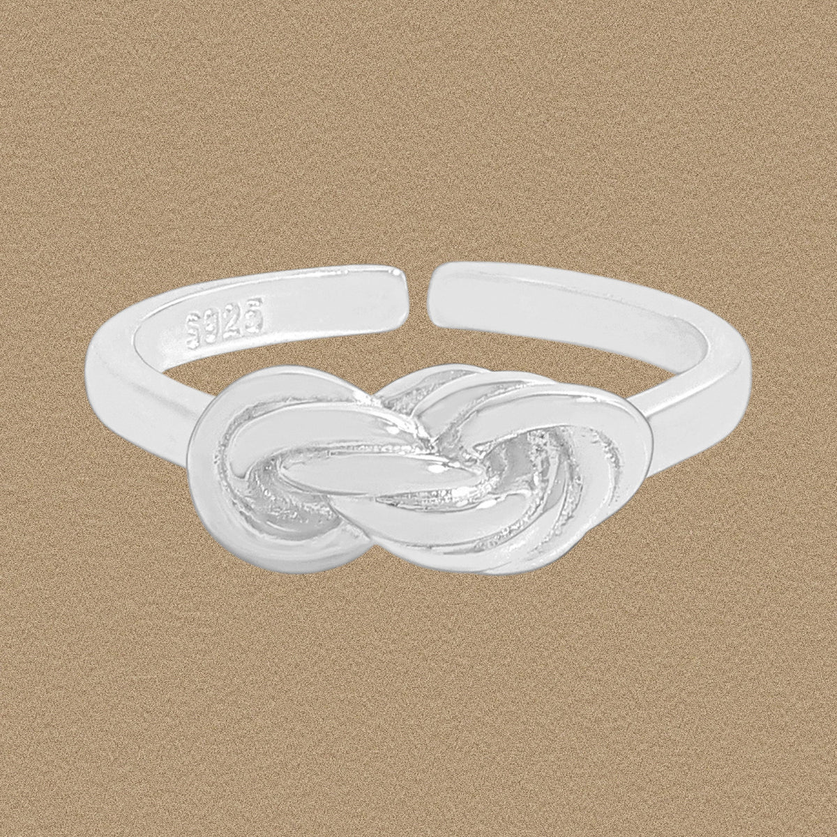 Masculine Double Layers Twisted Cross Infinite Symbol 925 Sterling Silver Adjustable Ring