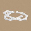 Elegant Bamboo Joint Cross 925 Sterling Silver Adjustable Ring