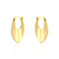 Pendientes,Aros Huggie Irregulares de Plata Esterlina 925 con Diseño Geométrico y Gota Grande