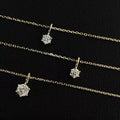 Simple Round Six Claws CZ 925 Sterling Silver DIY Pendant