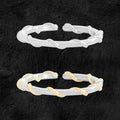 Simple Wrapped Lines 925 Sterling Silver Adjustable Ring