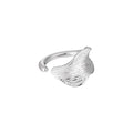 Leaf Pattern Geometric Design 925 Sterling Silver and Yellow Gold Plated Earrings