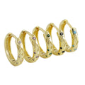 Women Fashion Modern Party Gift Elegant Jewelry Geometric Design S925 Silver Hoop Earrings