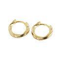 Twisted Geometric Pattern 925 Sterling Silver Earrings