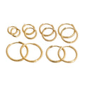 Twisted Rope Hoop Earrings 925 Sterling Silver Earrings