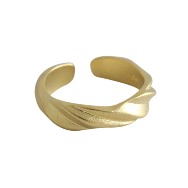 2019 Hot Twisted 925 Sterling Silver Adjustable Ring