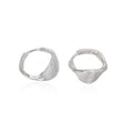 Elegant Women Twist Geometric Design 925 Sterling Silver Earrings