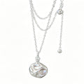 Minimalist Irregular Flask 925 Sterling Silver Pendant Long Sweater Chain Necklace