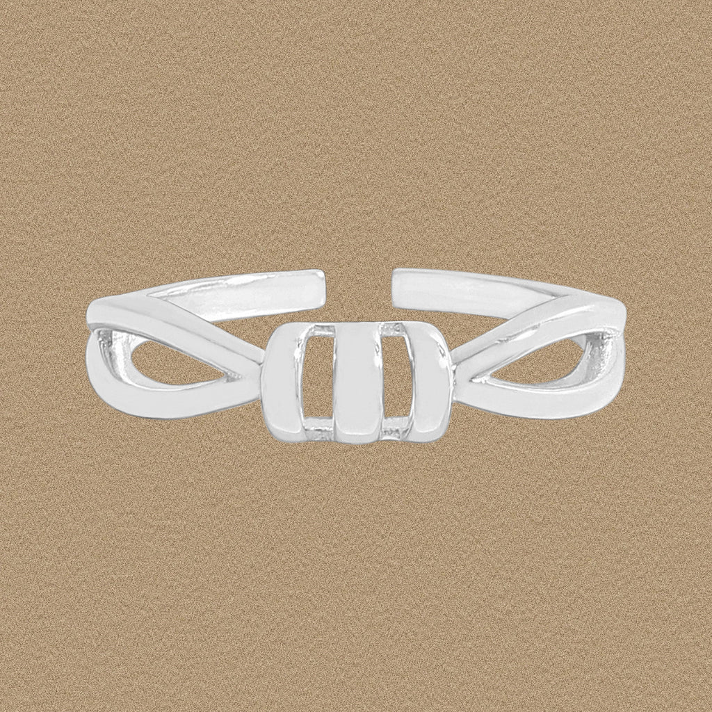 Modern Simple Spiral 925 Sterling Silver Adjustable Ring