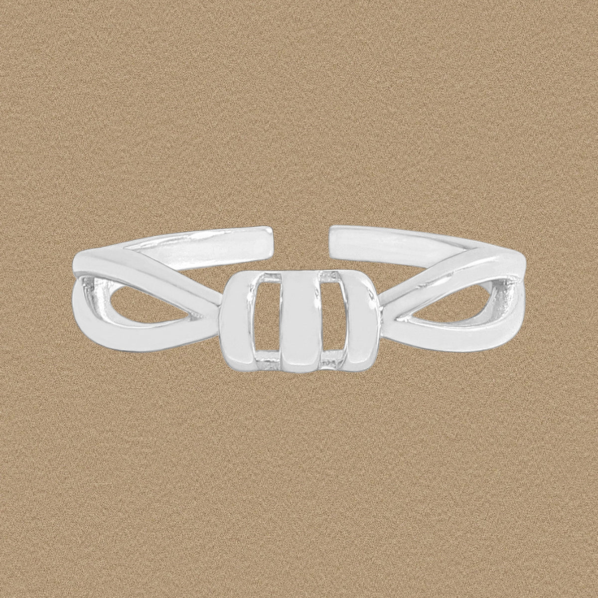 Modern Simple Spiral 925 Sterling Silver Adjustable Ring