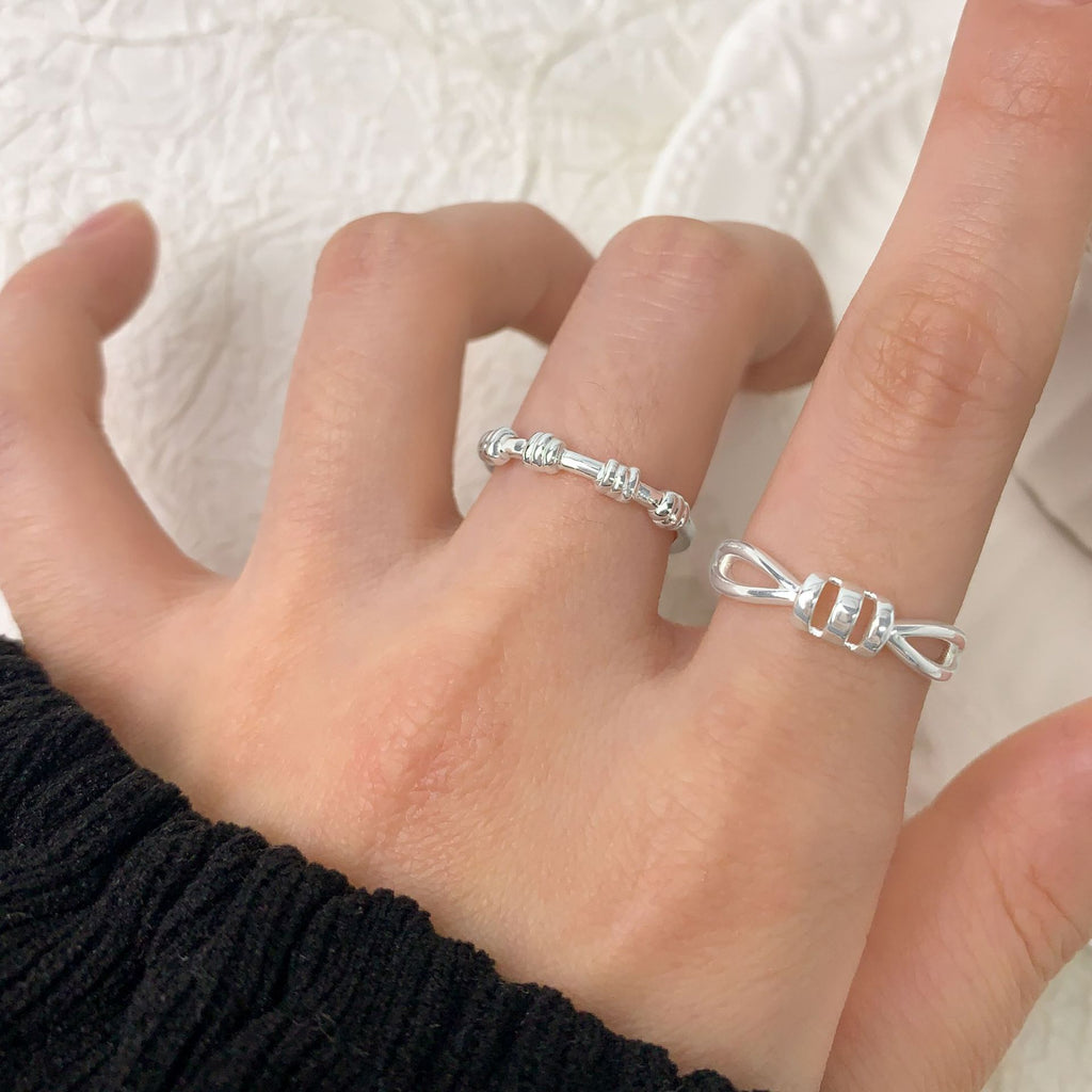Office Causal Knot 925 Sterling Silver Adjustable Ring