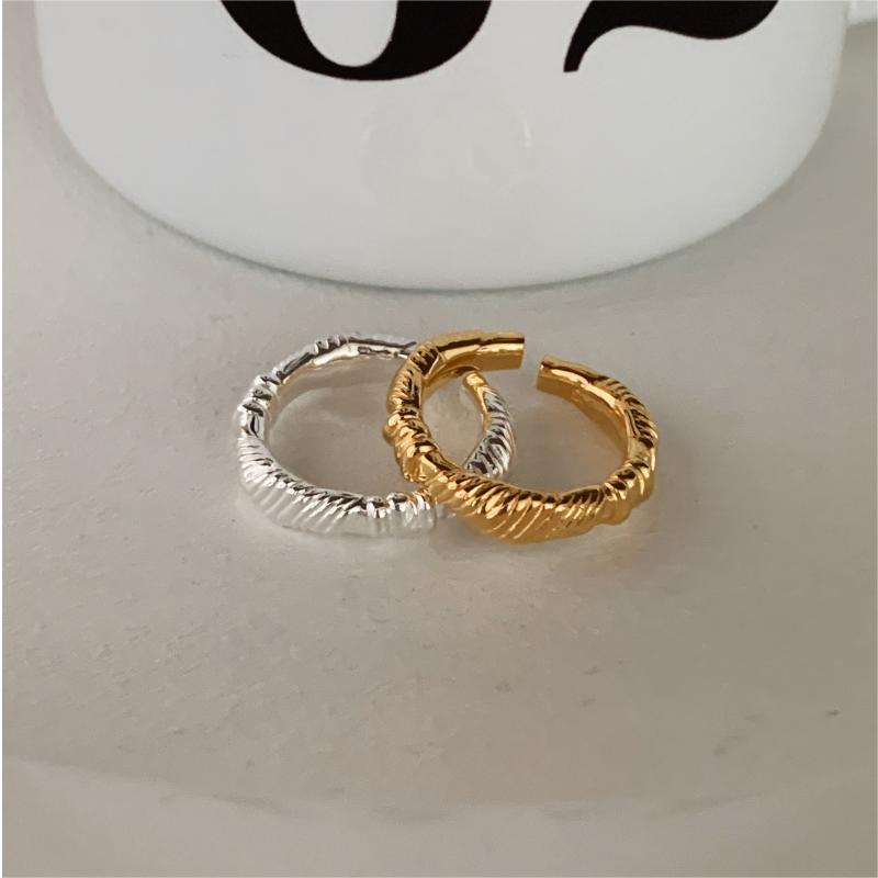 Elegant Twisted Rope Design 925 Sterling Silver Adjustable Knot Ring