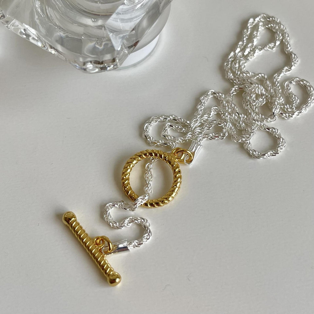 Office Simple OT Shape 925 Sterling Silver Necklace