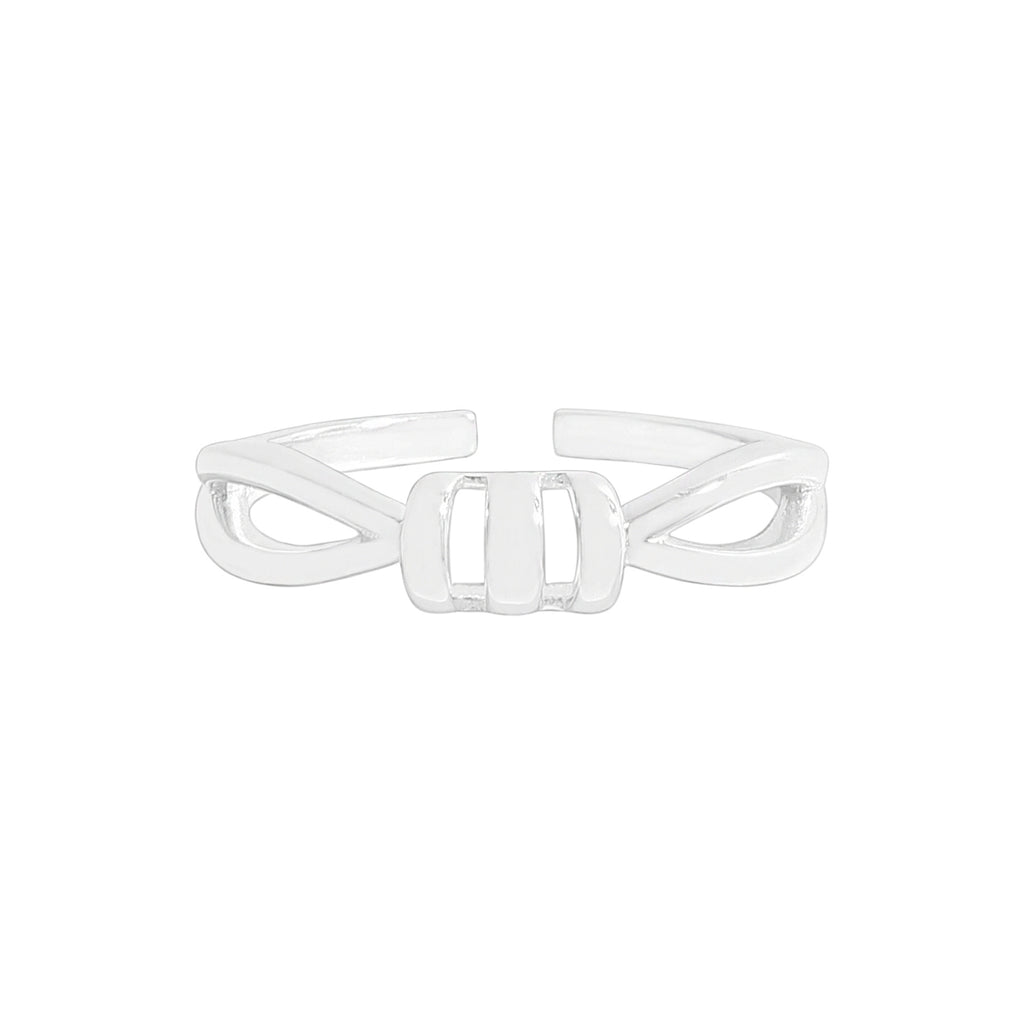 Modern Simple Spiral 925 Sterling Silver Adjustable Ring