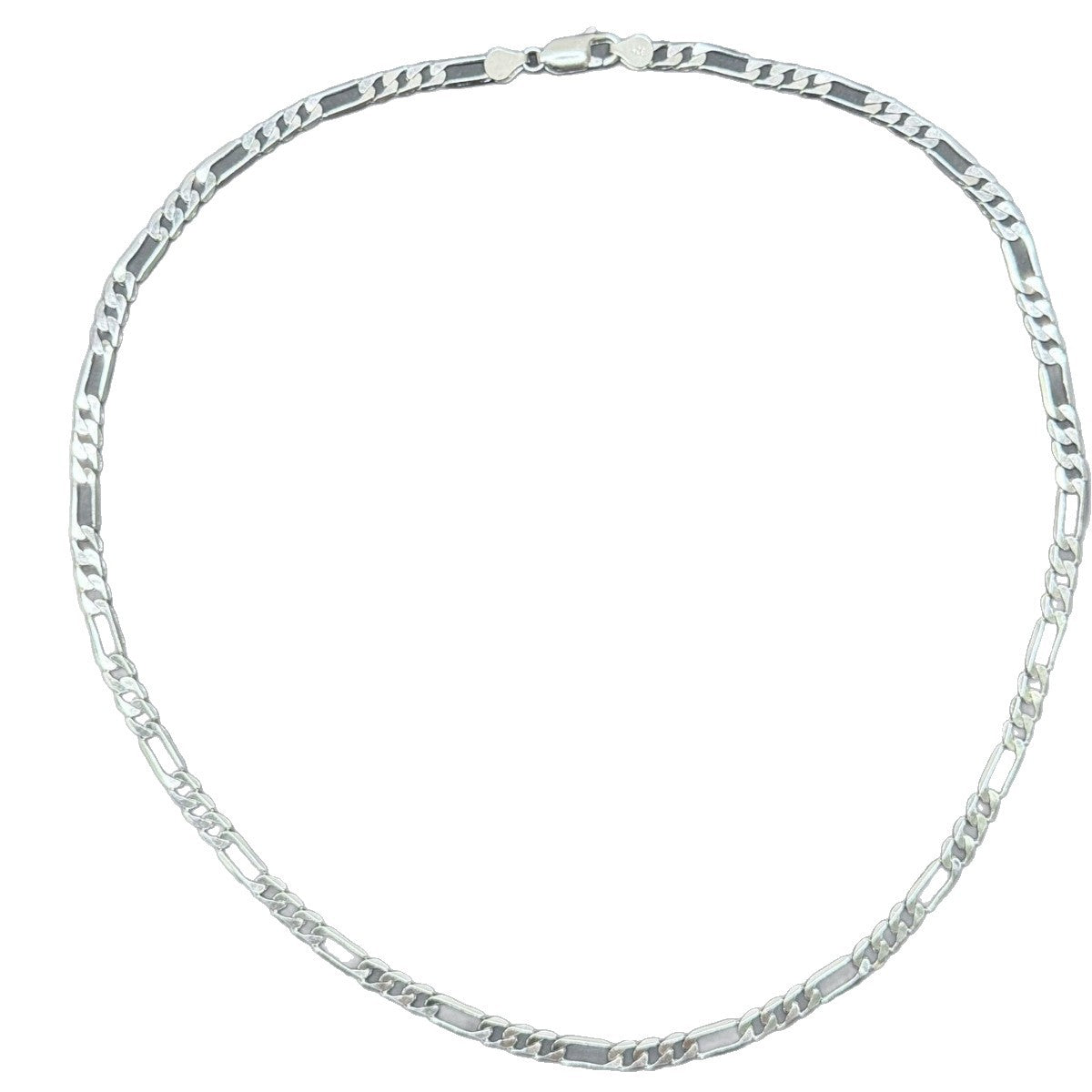 Geometric Figaro Chain Design 925 Sterling Silver Necklace for Men and Women 2025 New Fashion Elegant Jewelry Figaro Chain Necklace Available in Multiple Lengths