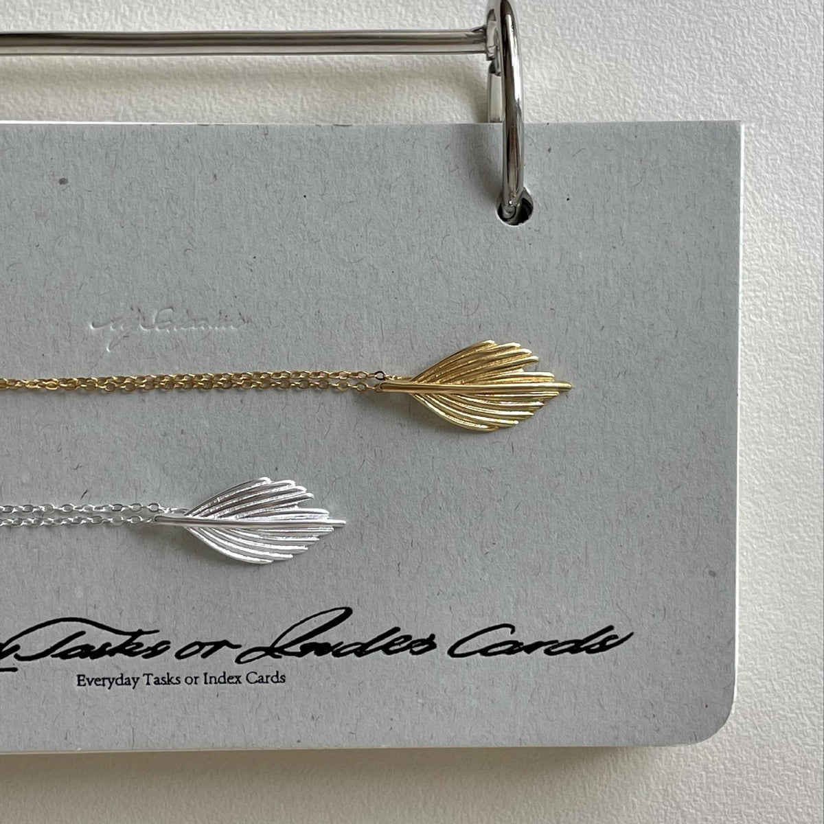Office Irregular Leaf Feather 925 Sterling Silver Necklace