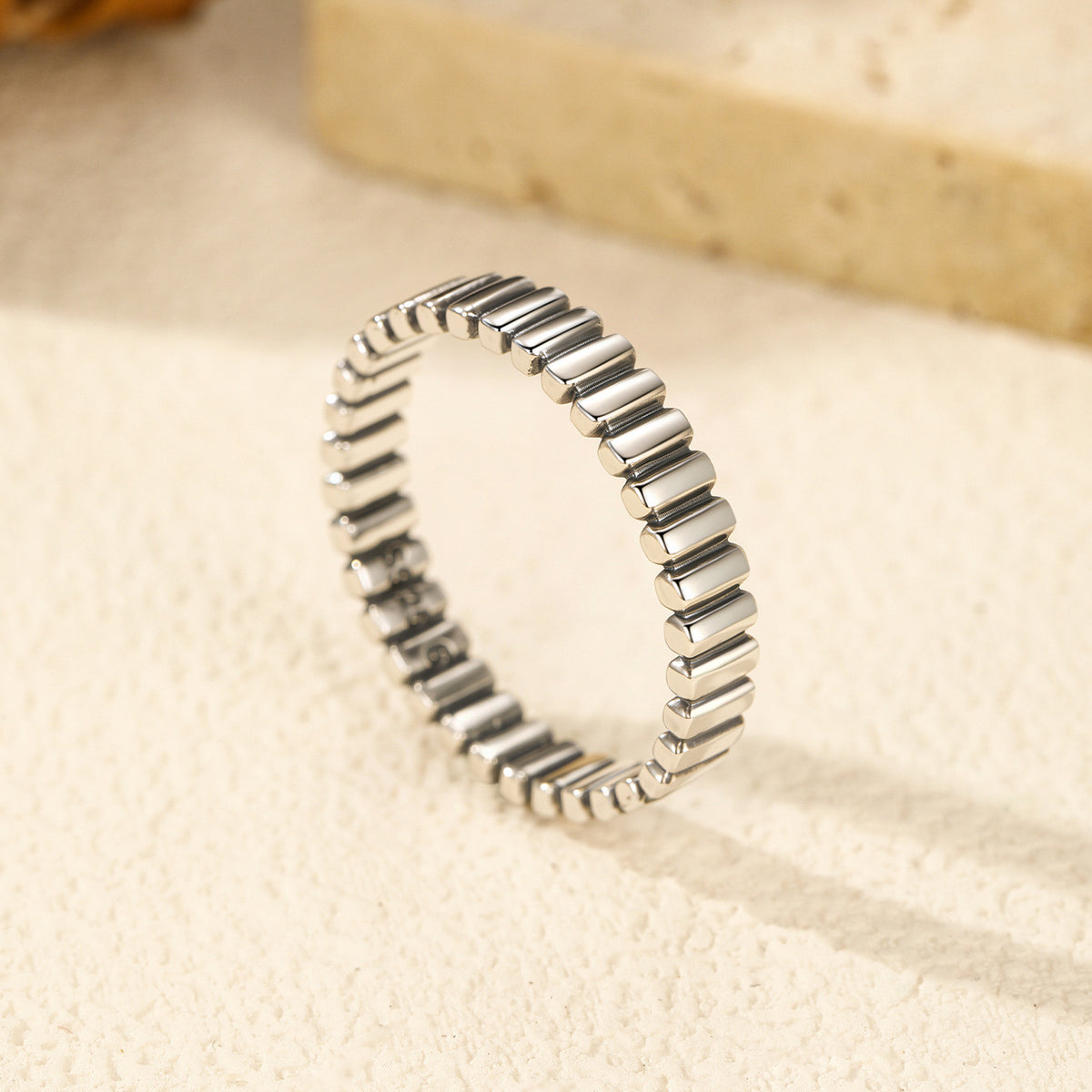 Modern Minimalist Design Polished 925 Sterling Silver Stackable Ring for Women Fashion Elegant Simple Style Band Ring 2025 New Arrival Jewelry Gift