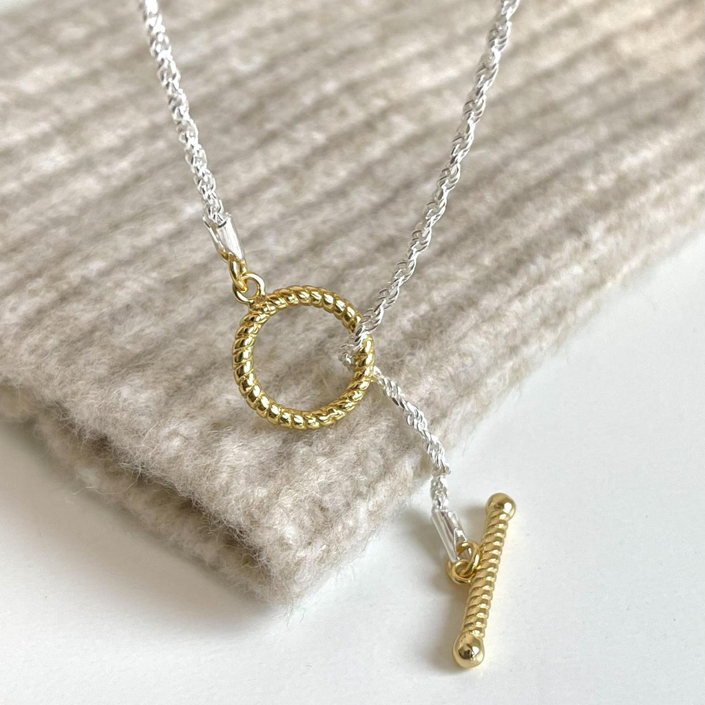 Office Simple OT Shape 925 Sterling Silver Necklace