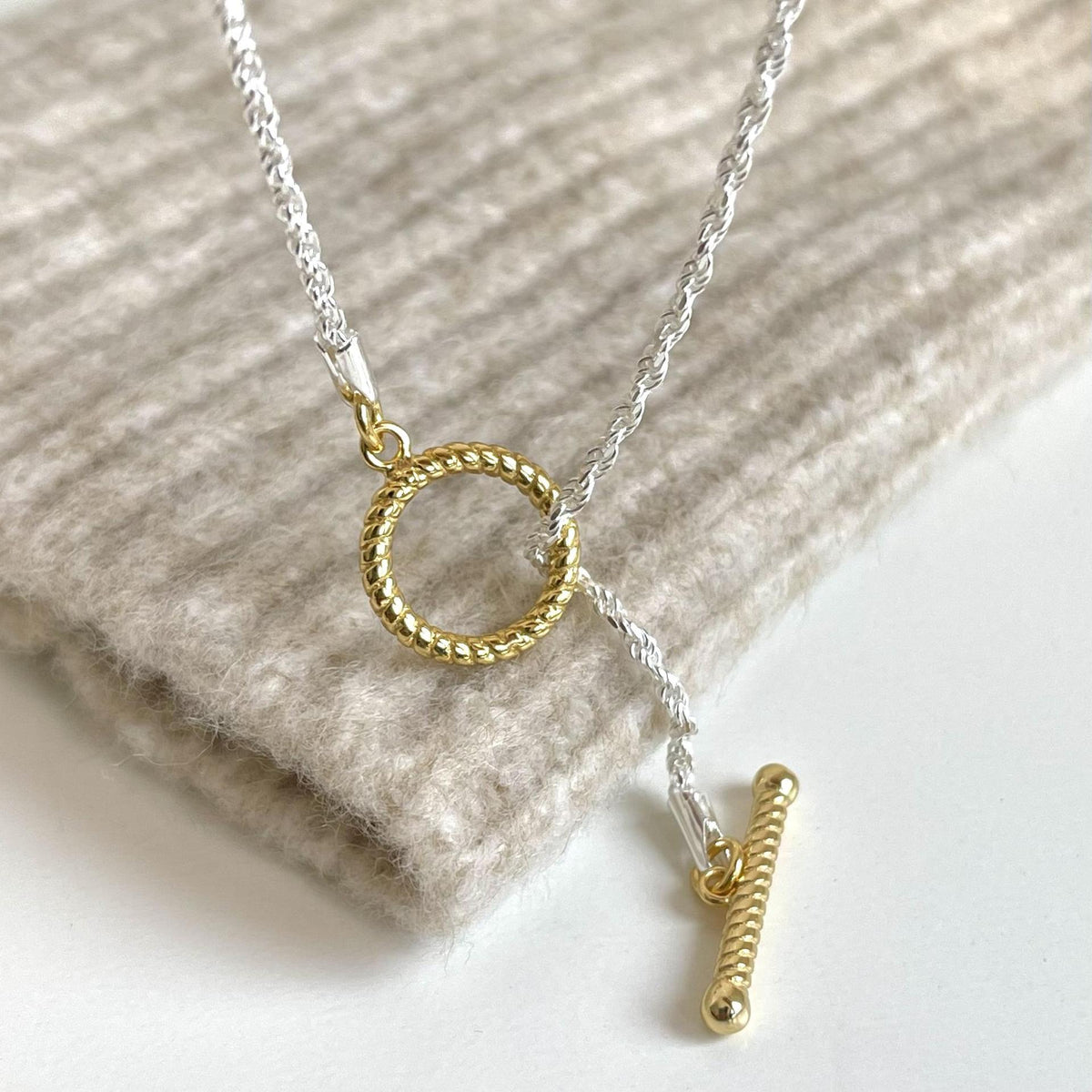 Office Simple OT Shape 925 Sterling Silver Necklace