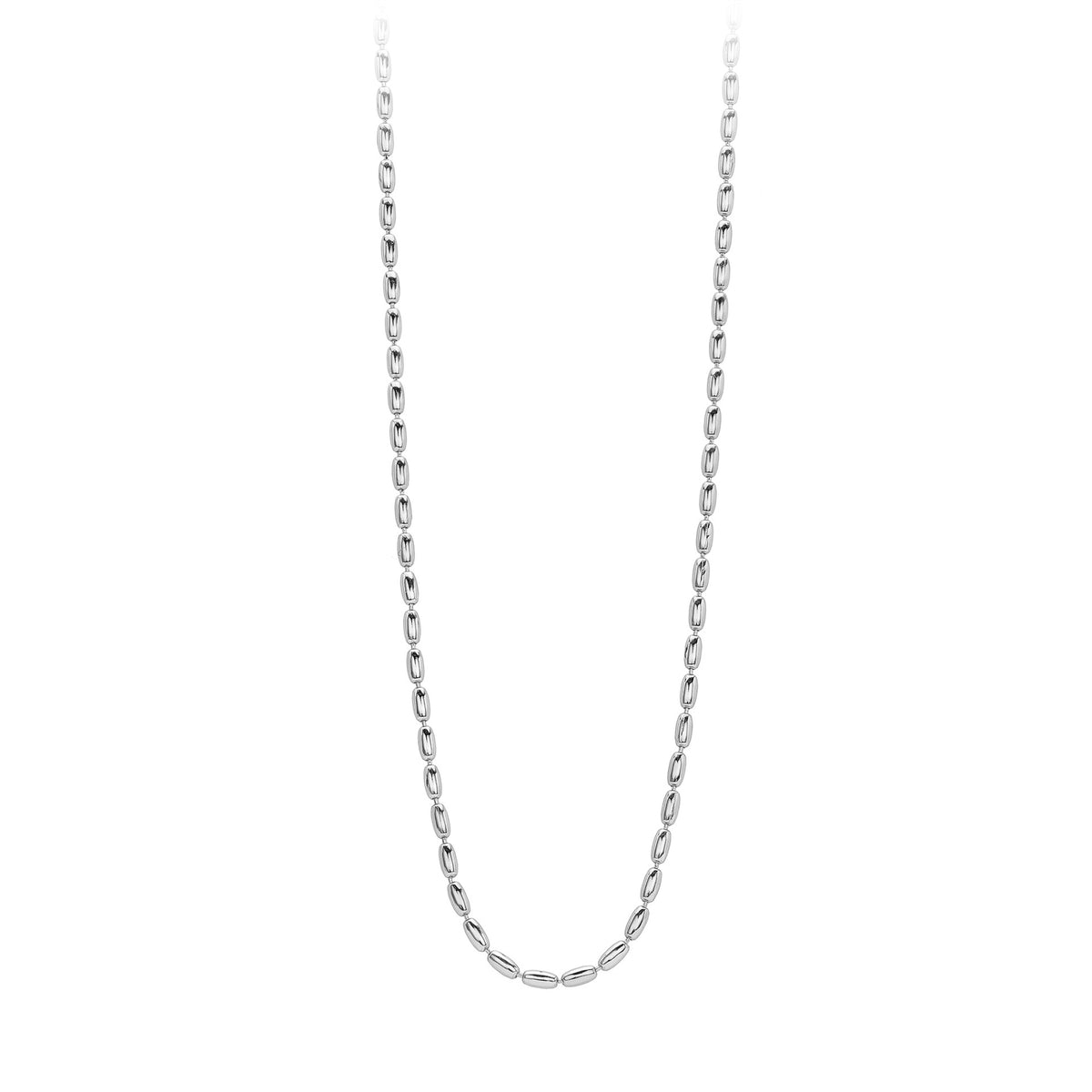 Elegant Minimalist Geometric  925 Sterling Silver Gold Plated Cubic Zirconia Design  Beaded Chain Necklace