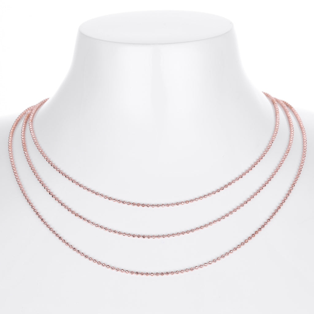 Women Elegant Fashion Jewelry  Geometric 925 Sterling Silver Adjustable Chain Necklace