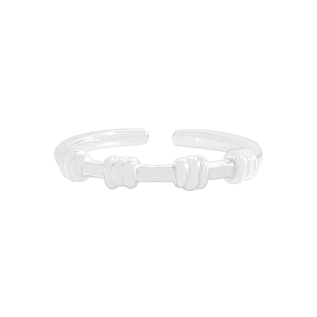 Office Causal Knot 925 Sterling Silver Adjustable Ring