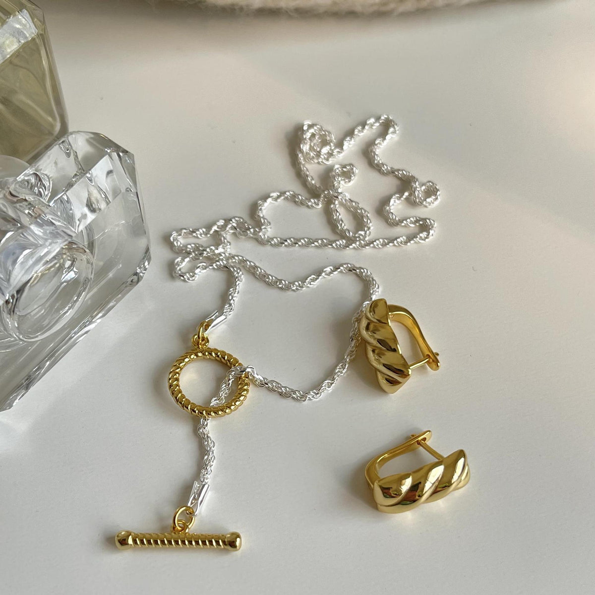 Office Simple OT Shape 925 Sterling Silver Necklace