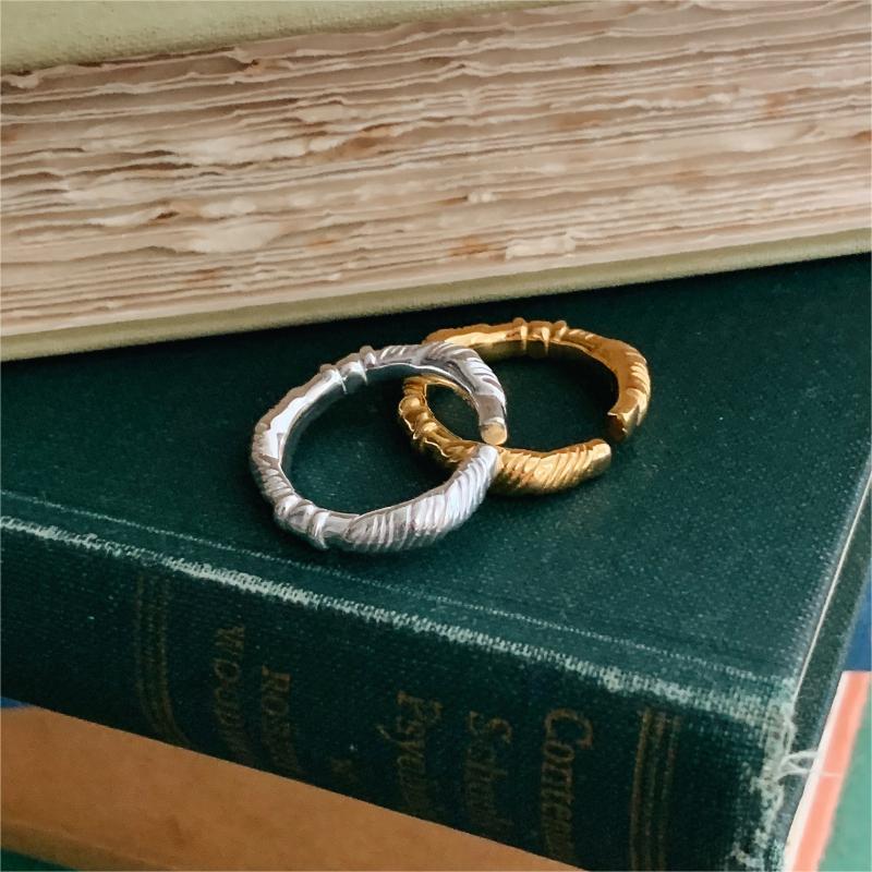 Elegant Twisted Rope Design 925 Sterling Silver Adjustable Knot Ring